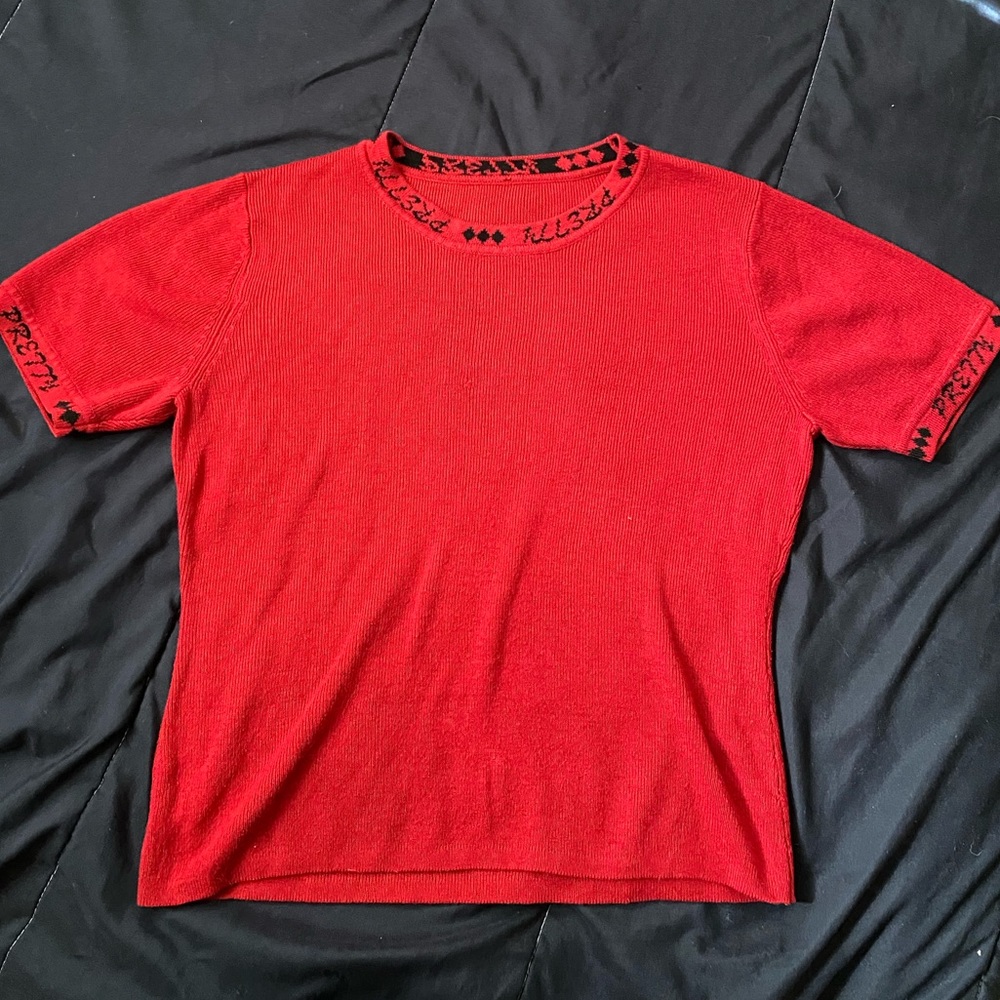 Red E-Girl “Pretty” Top